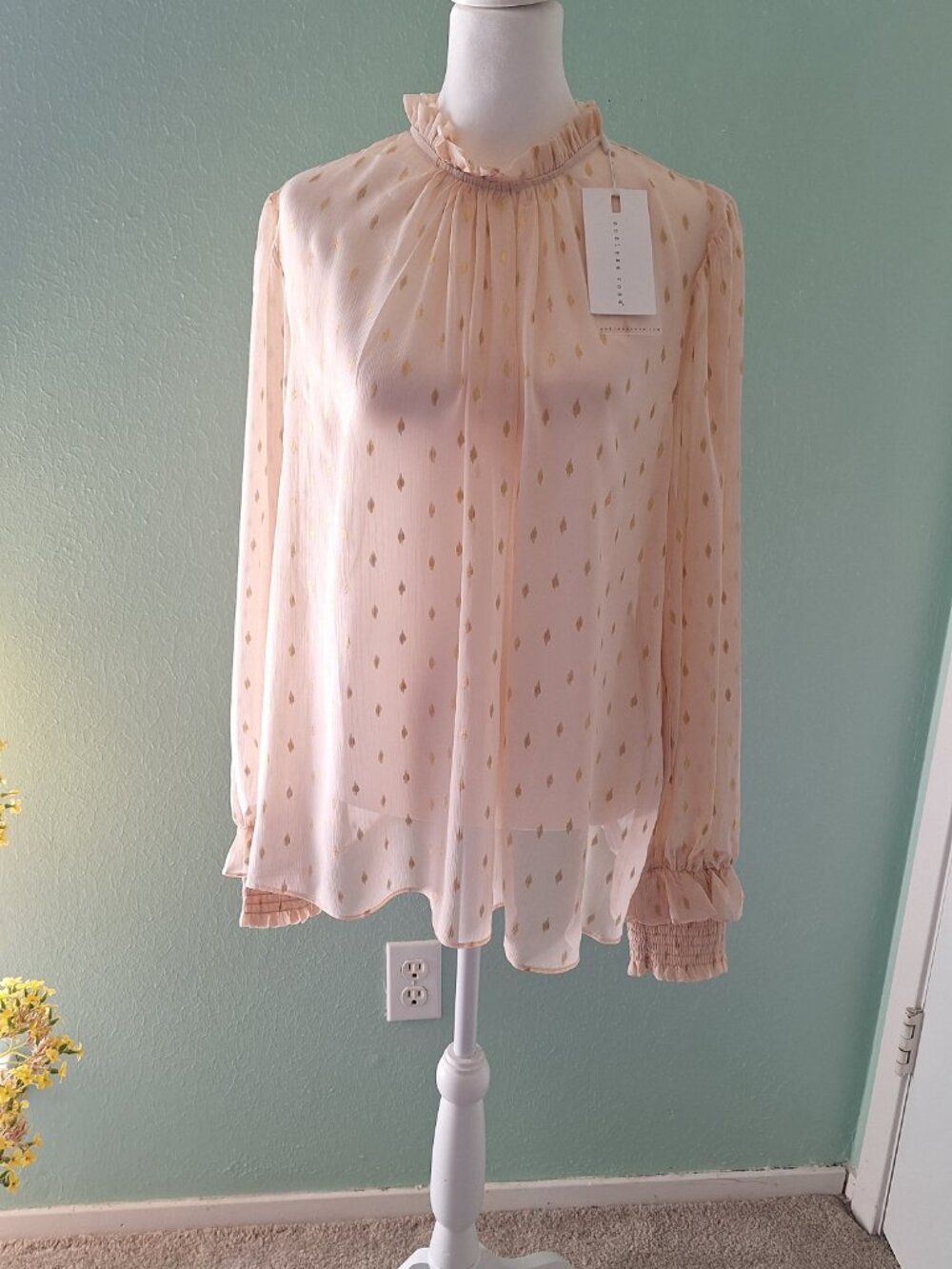 NEW Endless Rose Sheer Blouse. Size L